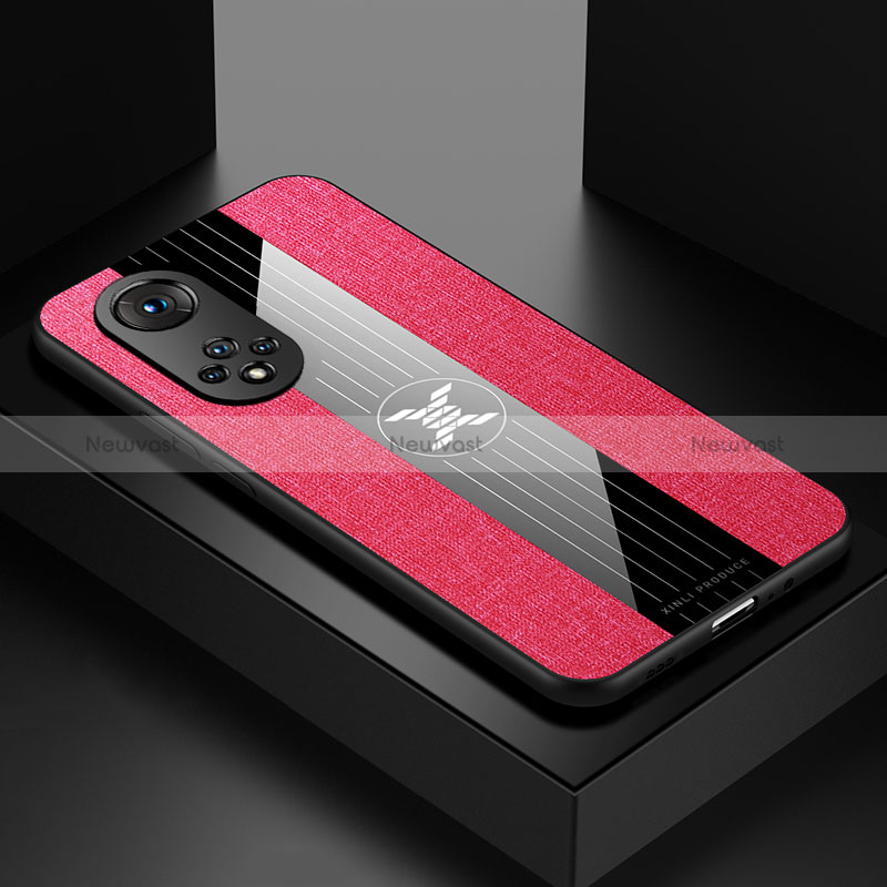 Ultra-thin Silicone Gel Soft Case Cover X01L for Huawei Honor 50 5G Red