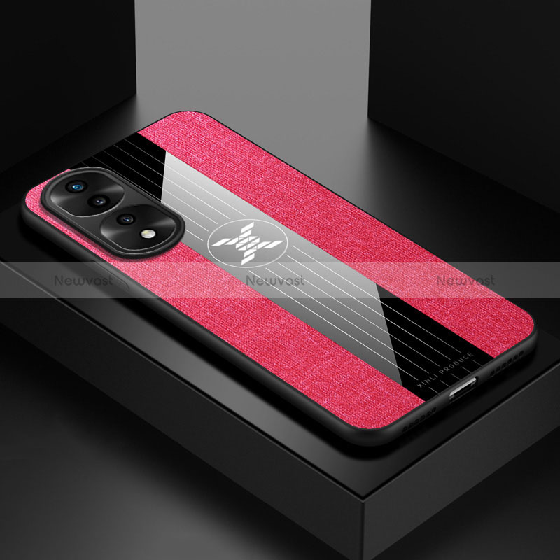 Ultra-thin Silicone Gel Soft Case Cover X01L for Huawei Honor 70 Pro+ Plus 5G Red