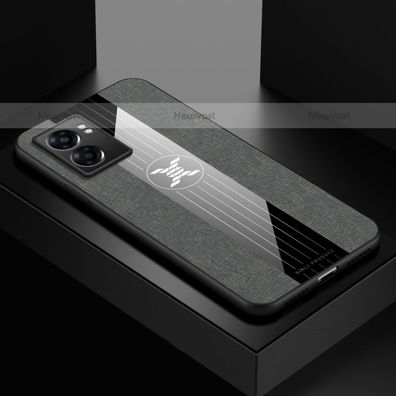 Ultra-thin Silicone Gel Soft Case Cover X01L for OnePlus Nord N300 5G Gray