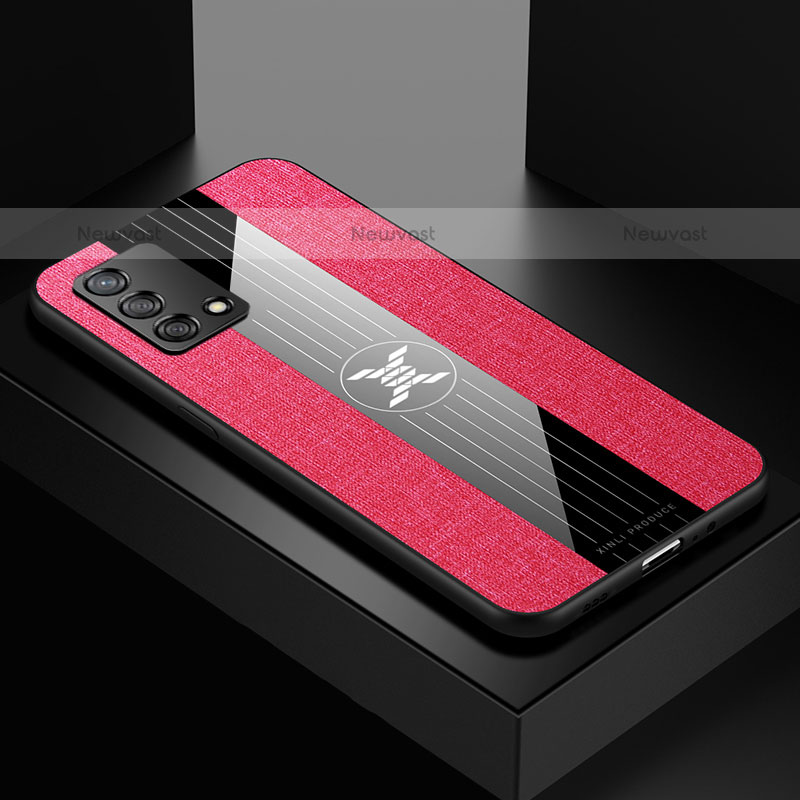 Ultra-thin Silicone Gel Soft Case Cover X01L for Oppo A74 4G Red