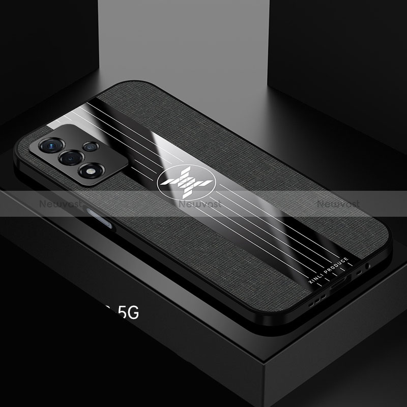 Ultra-thin Silicone Gel Soft Case Cover X01L for Oppo A93s 5G Black