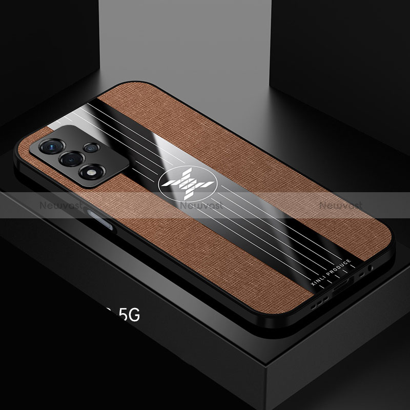 Ultra-thin Silicone Gel Soft Case Cover X01L for Oppo A93s 5G Brown