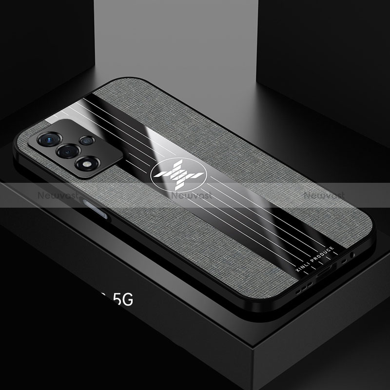 Ultra-thin Silicone Gel Soft Case Cover X01L for Oppo A93s 5G Gray