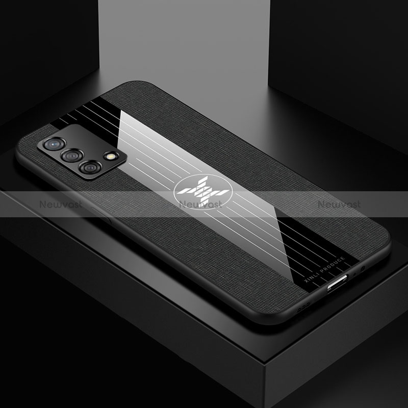 Ultra-thin Silicone Gel Soft Case Cover X01L for Oppo A95 4G Black