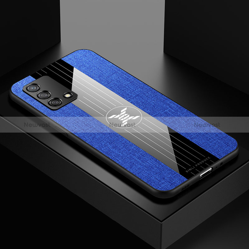 Ultra-thin Silicone Gel Soft Case Cover X01L for Oppo A95 4G Blue