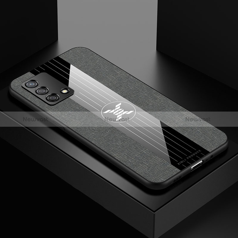 Ultra-thin Silicone Gel Soft Case Cover X01L for Oppo A95 4G Gray