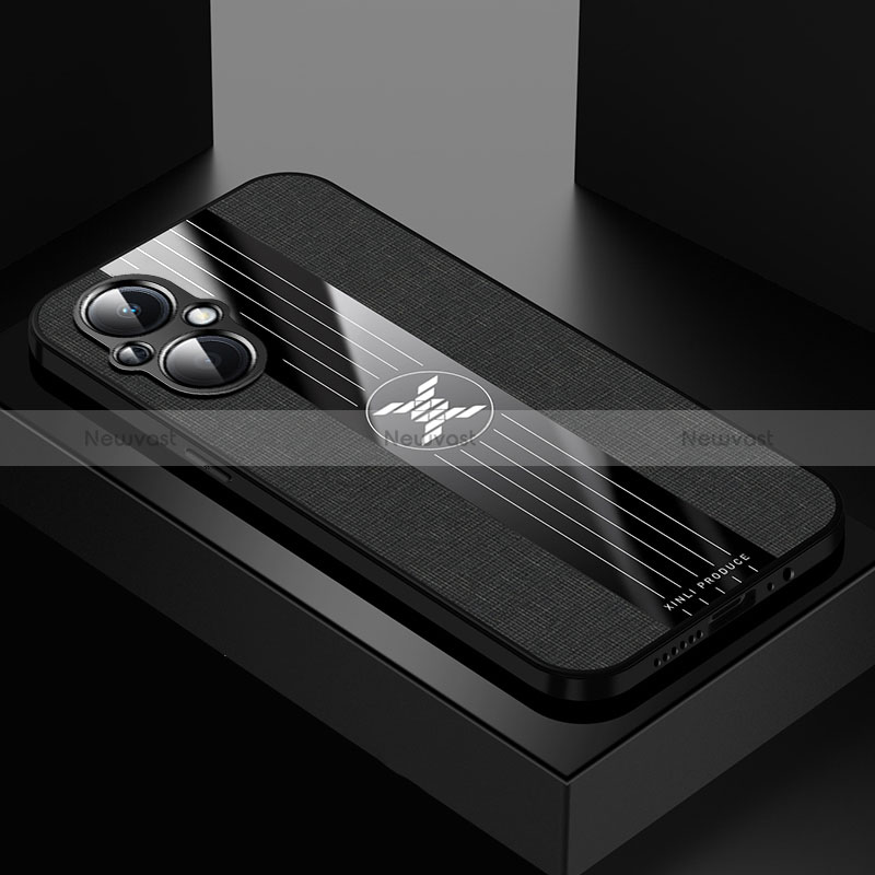 Ultra-thin Silicone Gel Soft Case Cover X01L for Oppo A96 5G Black