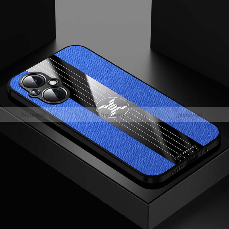 Ultra-thin Silicone Gel Soft Case Cover X01L for Oppo A96 5G Blue