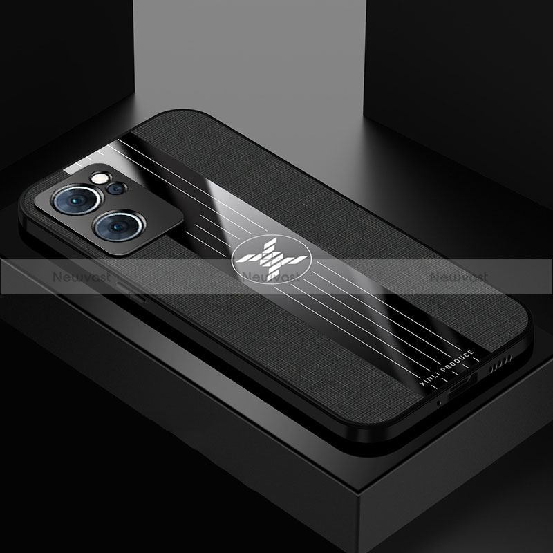 Ultra-thin Silicone Gel Soft Case Cover X01L for Oppo Find X5 Lite 5G Black