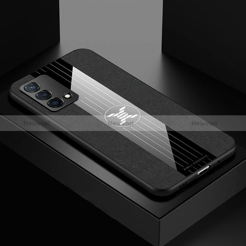Ultra-thin Silicone Gel Soft Case Cover X01L for Oppo K9 5G Black
