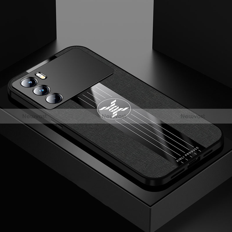 Ultra-thin Silicone Gel Soft Case Cover X01L for Oppo K9 Pro 5G Black