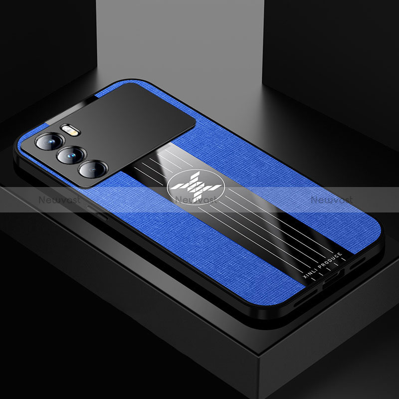 Ultra-thin Silicone Gel Soft Case Cover X01L for Oppo K9 Pro 5G Blue
