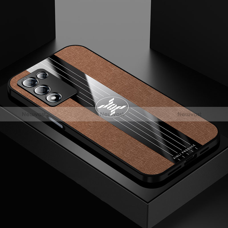 Ultra-thin Silicone Gel Soft Case Cover X01L for Oppo K9S 5G Brown