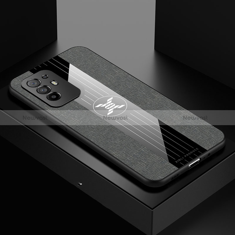 Ultra-thin Silicone Gel Soft Case Cover X01L for Oppo Reno5 Z 5G Gray