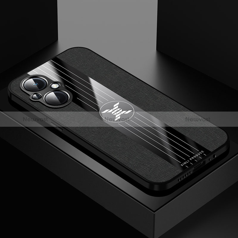 Ultra-thin Silicone Gel Soft Case Cover X01L for Oppo Reno7 Lite 5G Black