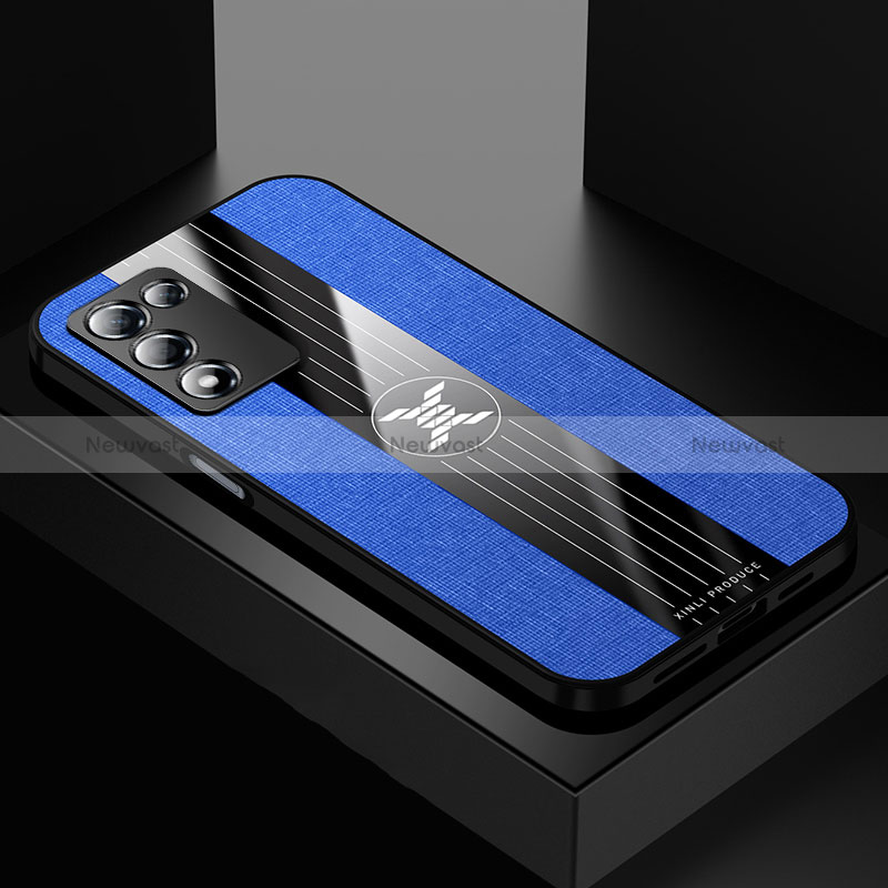 Ultra-thin Silicone Gel Soft Case Cover X01L for Realme 9 SE 5G Blue