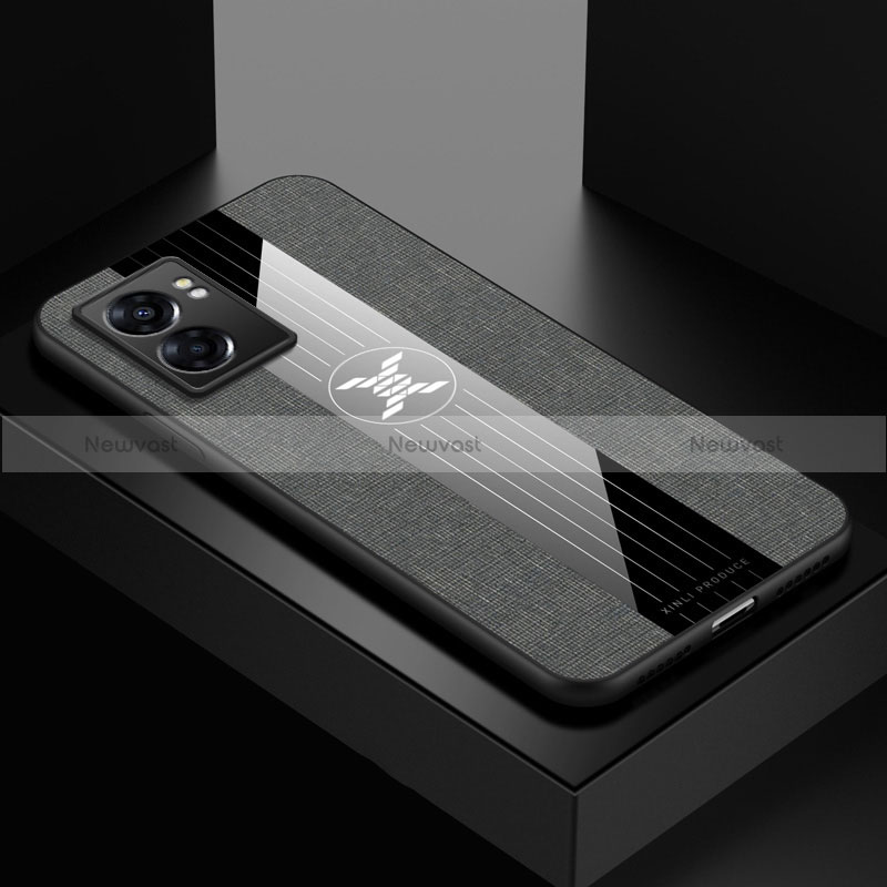 Ultra-thin Silicone Gel Soft Case Cover X01L for Realme Narzo 50 5G Gray