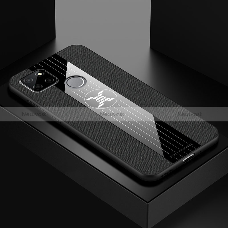 Ultra-thin Silicone Gel Soft Case Cover X01L for Realme Q2i 5G Black