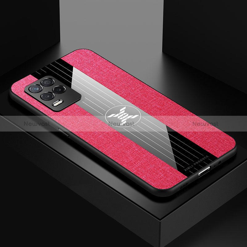 Ultra-thin Silicone Gel Soft Case Cover X01L for Realme Q3 5G Red