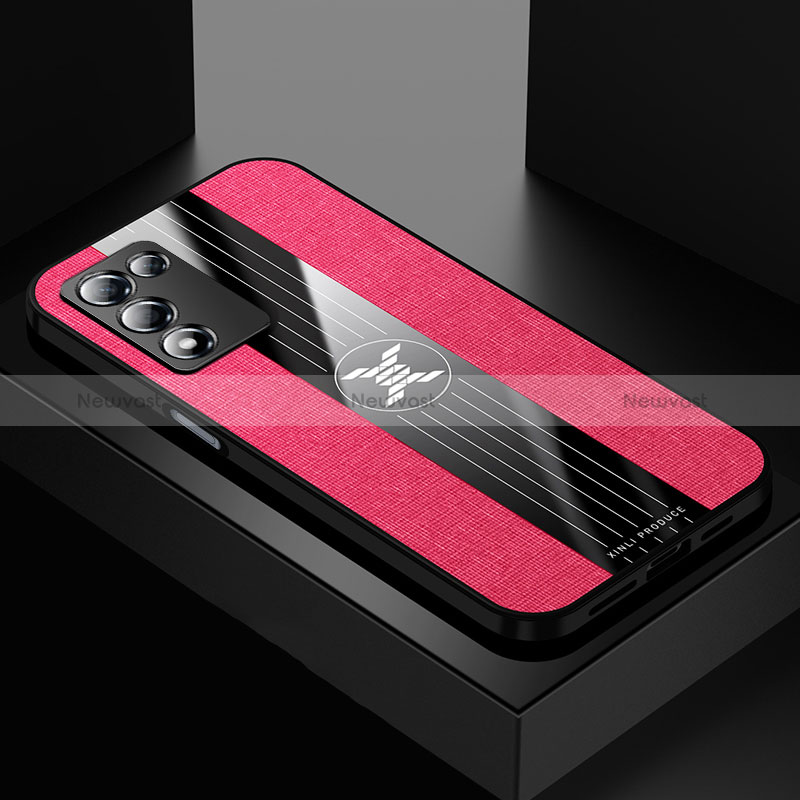 Ultra-thin Silicone Gel Soft Case Cover X01L for Realme Q3t 5G Red