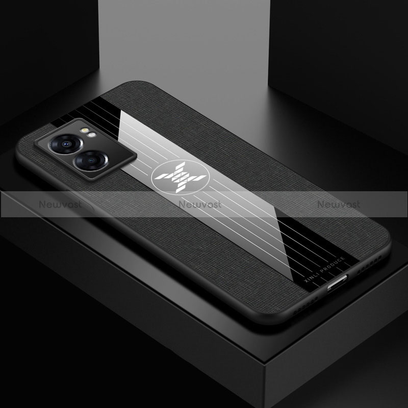 Ultra-thin Silicone Gel Soft Case Cover X01L for Realme Q5i 5G Black