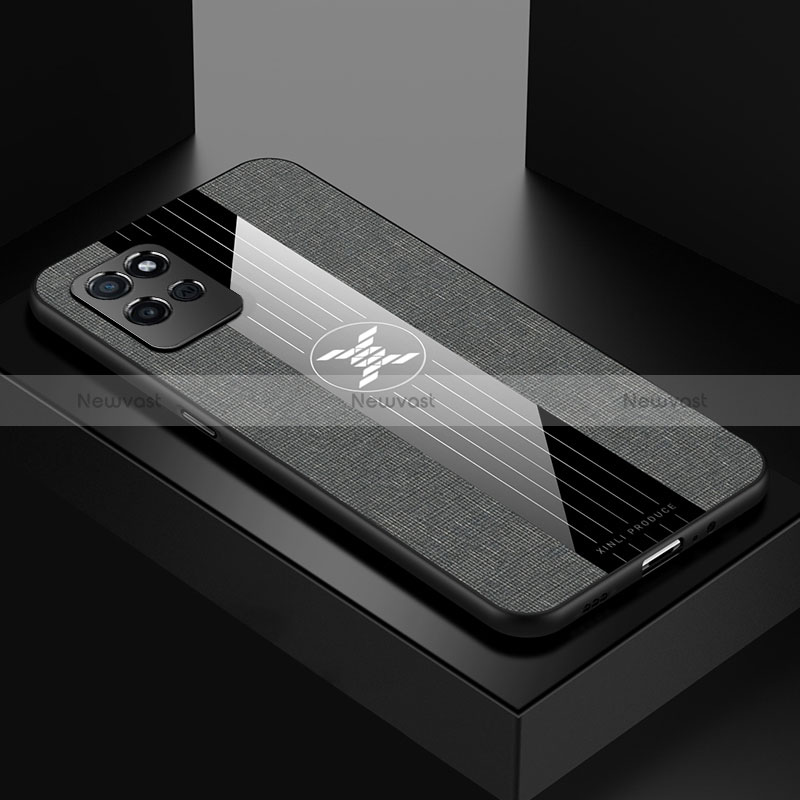 Ultra-thin Silicone Gel Soft Case Cover X01L for Realme V11 5G Gray