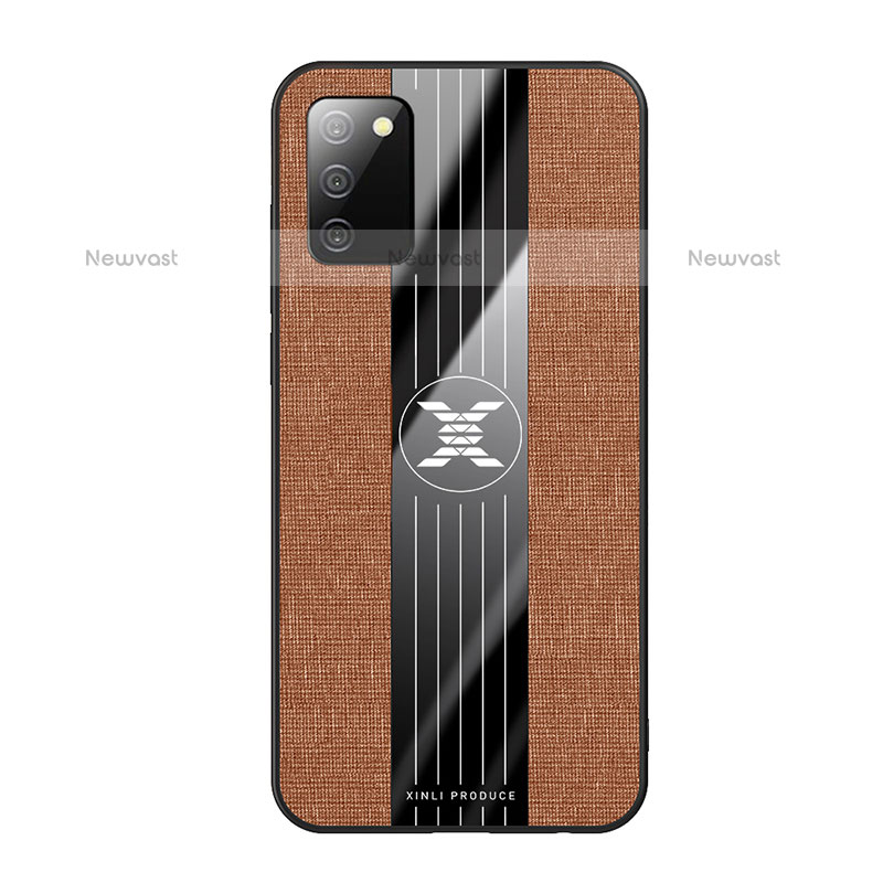 Ultra-thin Silicone Gel Soft Case Cover X01L for Samsung Galaxy A02s Brown