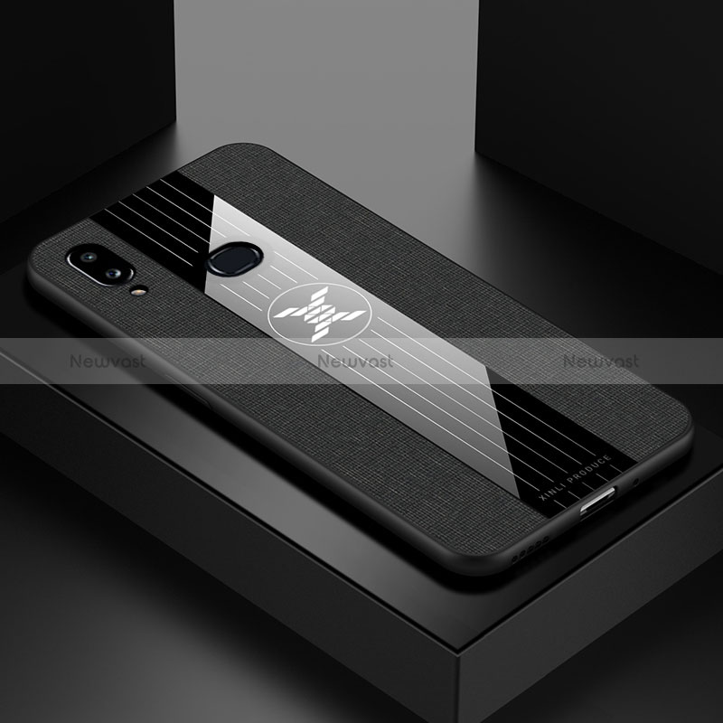 Ultra-thin Silicone Gel Soft Case Cover X01L for Samsung Galaxy A10s Black