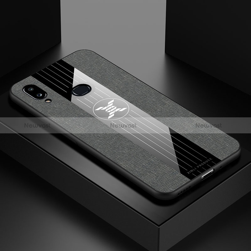 Ultra-thin Silicone Gel Soft Case Cover X01L for Samsung Galaxy A10s Gray