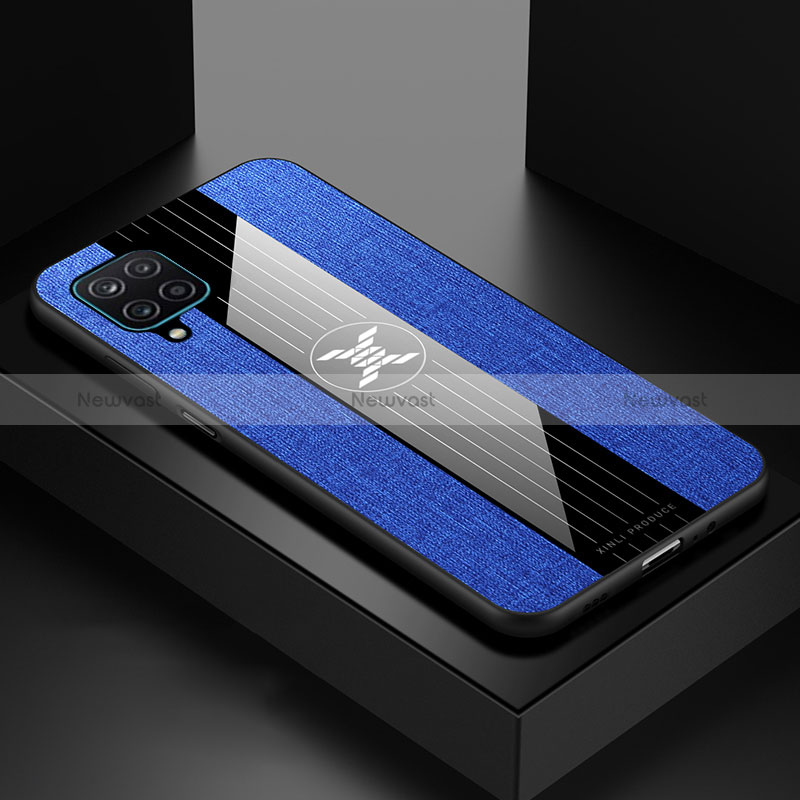 Ultra-thin Silicone Gel Soft Case Cover X01L for Samsung Galaxy A12 5G Blue