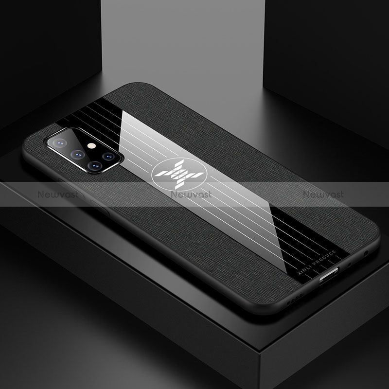 Ultra-thin Silicone Gel Soft Case Cover X01L for Samsung Galaxy A51 5G Black