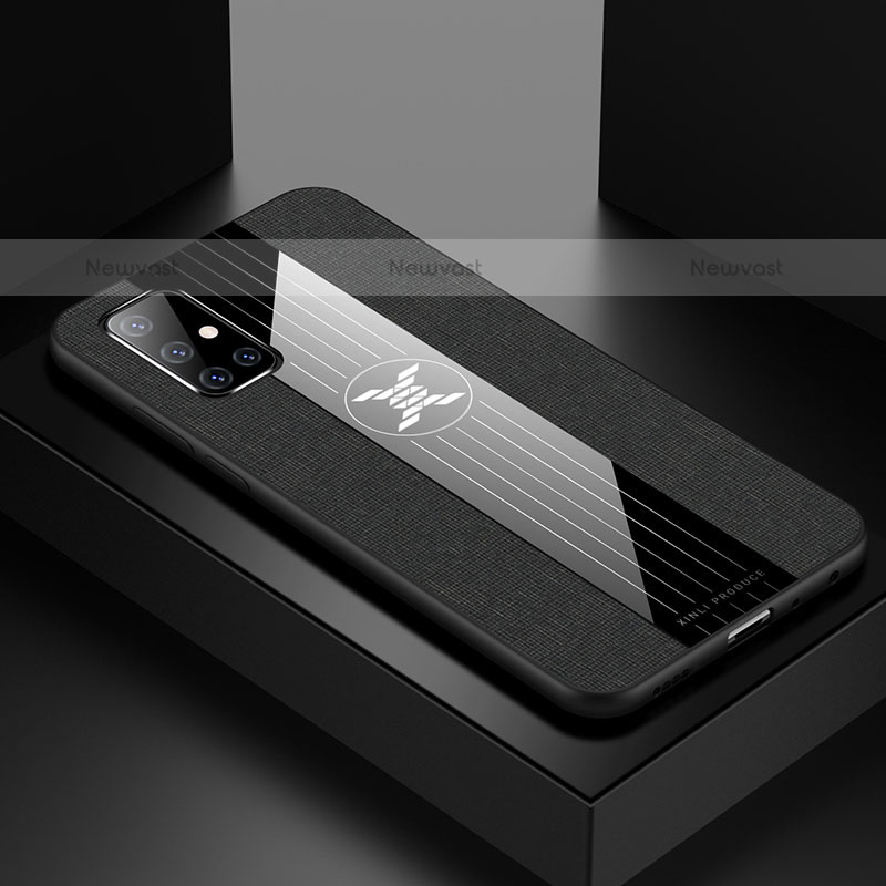 Ultra-thin Silicone Gel Soft Case Cover X01L for Samsung Galaxy A71 4G A715 Black