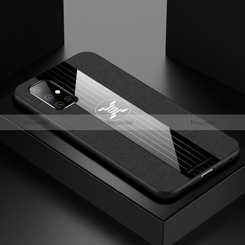 Ultra-thin Silicone Gel Soft Case Cover X01L for Samsung Galaxy A71 5G Black