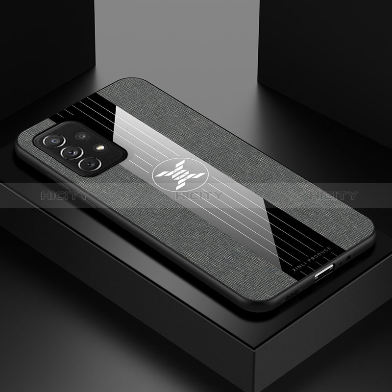 Ultra-thin Silicone Gel Soft Case Cover X01L for Samsung Galaxy A72 5G Gray