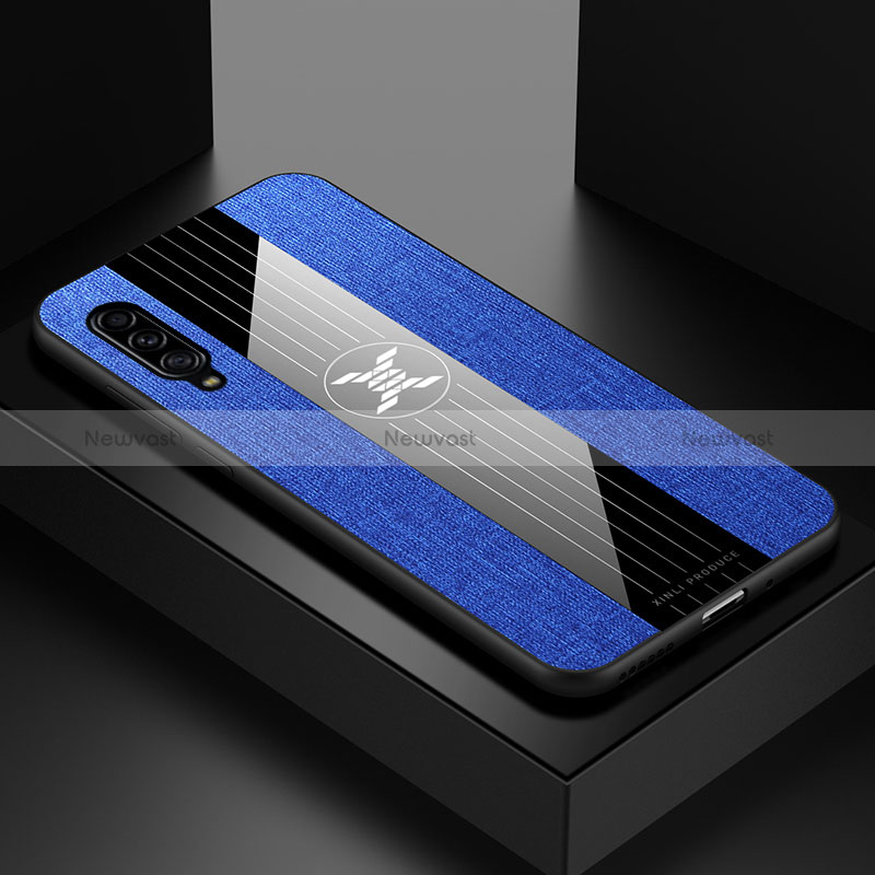 Ultra-thin Silicone Gel Soft Case Cover X01L for Samsung Galaxy A90 5G Blue