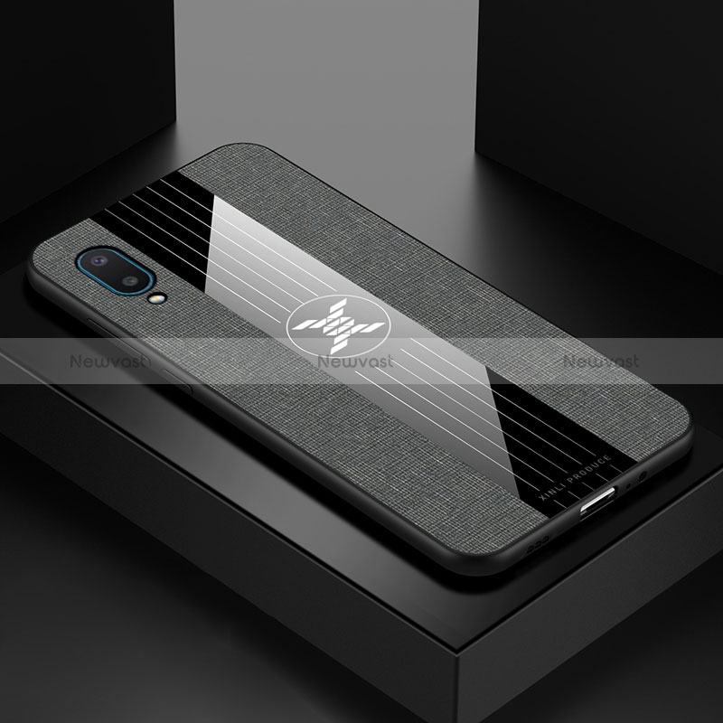 Ultra-thin Silicone Gel Soft Case Cover X01L for Samsung Galaxy M02 Gray