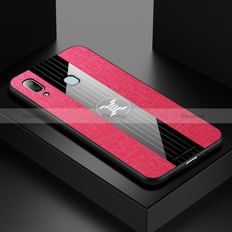 Ultra-thin Silicone Gel Soft Case Cover X01L for Samsung Galaxy M10S Red