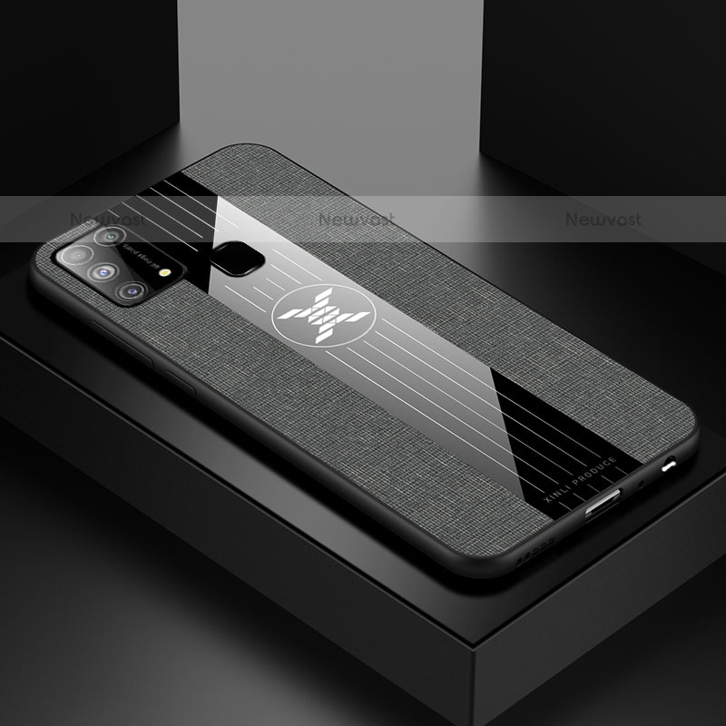 Ultra-thin Silicone Gel Soft Case Cover X01L for Samsung Galaxy M31 Gray