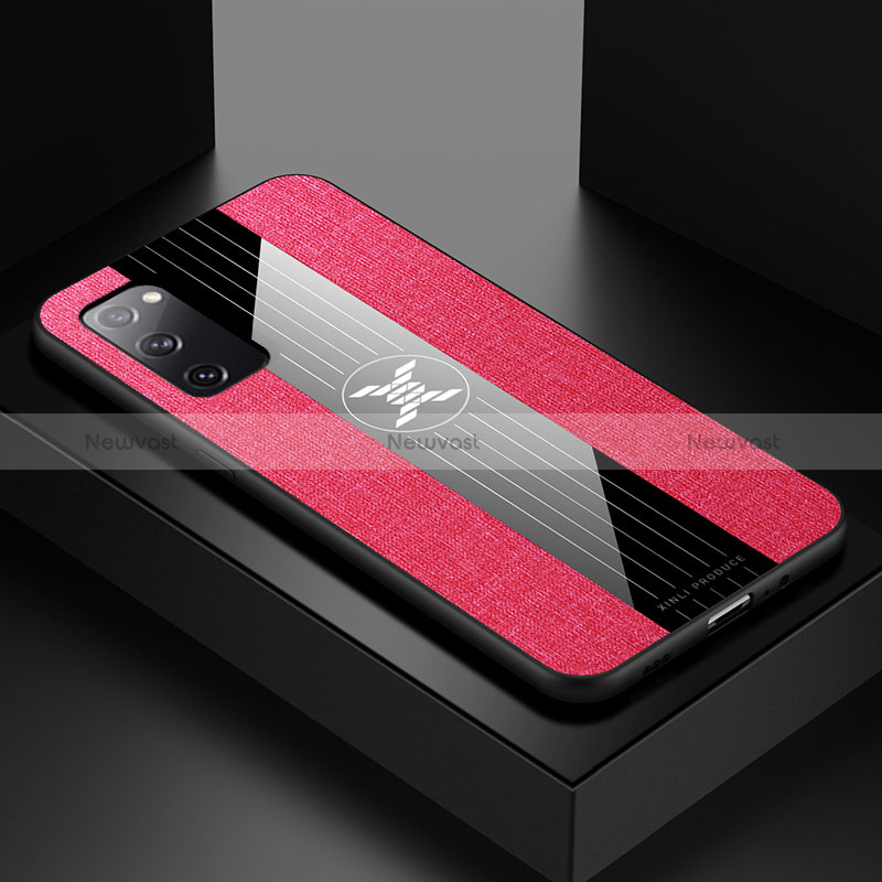 Ultra-thin Silicone Gel Soft Case Cover X01L for Samsung Galaxy S20 FE 4G Red