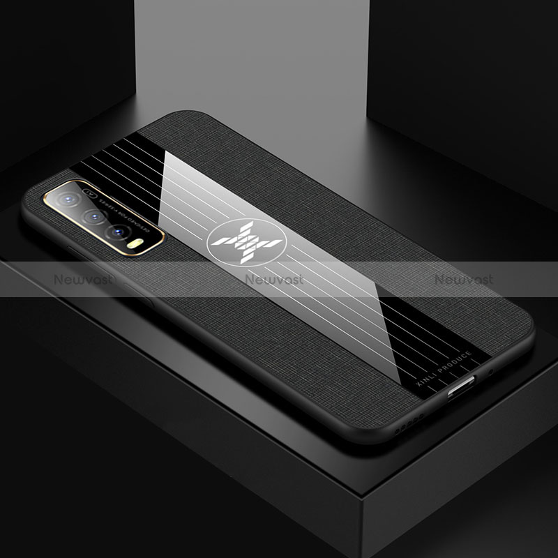 Ultra-thin Silicone Gel Soft Case Cover X01L for Vivo iQOO U1 Black