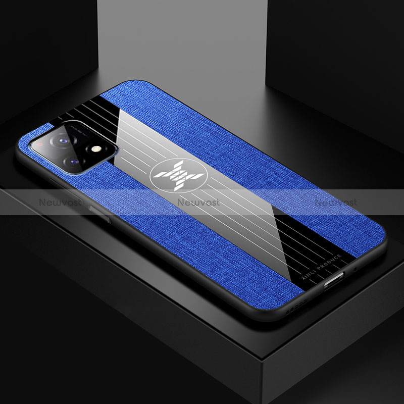 Ultra-thin Silicone Gel Soft Case Cover X01L for Vivo iQOO U3 5G Blue