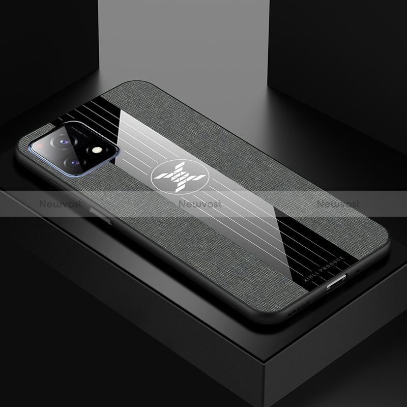 Ultra-thin Silicone Gel Soft Case Cover X01L for Vivo iQOO U3x 5G Gray