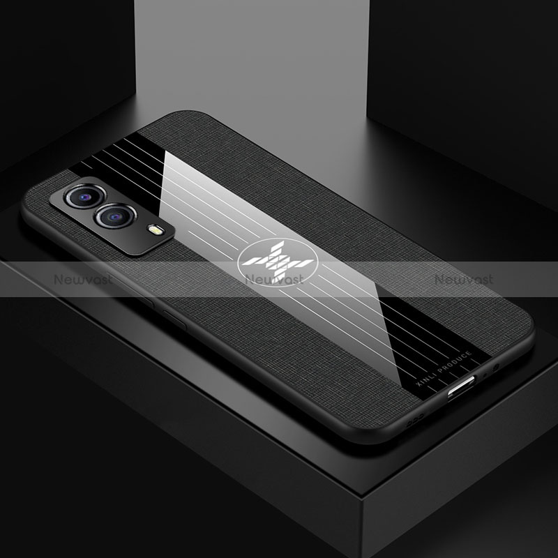 Ultra-thin Silicone Gel Soft Case Cover X01L for Vivo iQOO Z5x 5G Black