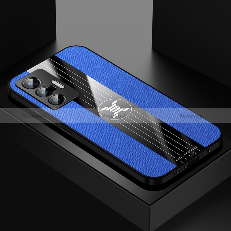 Ultra-thin Silicone Gel Soft Case Cover X01L for Vivo X70t Blue