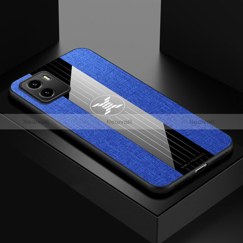 Ultra-thin Silicone Gel Soft Case Cover X01L for Vivo Y01 Blue