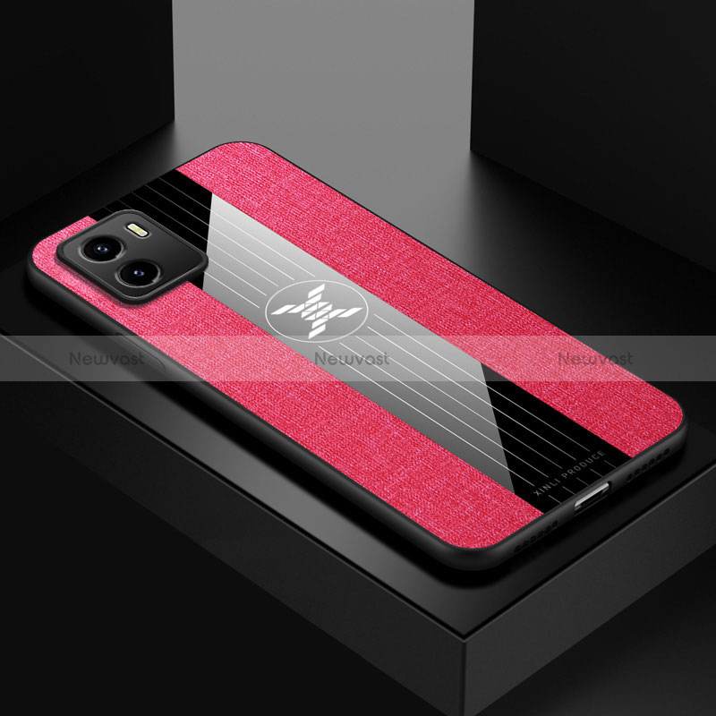 Ultra-thin Silicone Gel Soft Case Cover X01L for Vivo Y32t Red