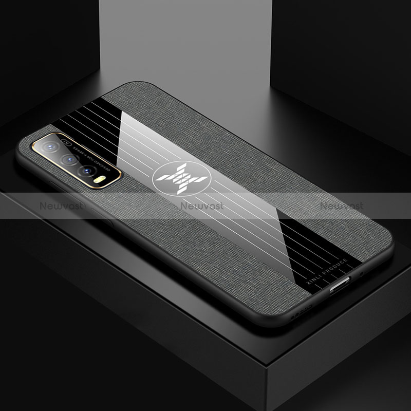 Ultra-thin Silicone Gel Soft Case Cover X01L for Vivo Y50t Gray