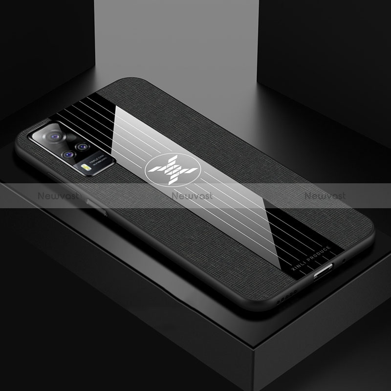 Ultra-thin Silicone Gel Soft Case Cover X01L for Vivo Y51 (2021) Black