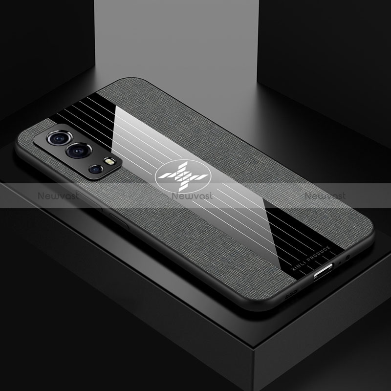 Ultra-thin Silicone Gel Soft Case Cover X01L for Vivo Y75s 5G Gray