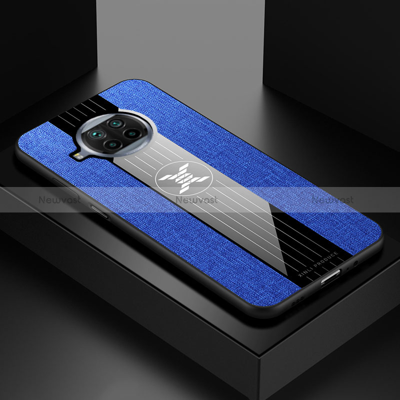 Ultra-thin Silicone Gel Soft Case Cover X01L for Xiaomi Mi 10i 5G Blue